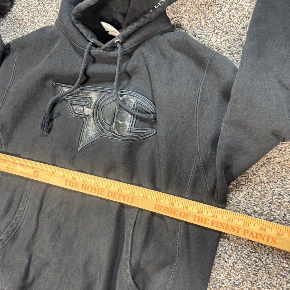 Champion Reverse Weave Men's Medium Sweatshirt FaZe Clan Hoodie Black Gaming - Picture 4 of 7